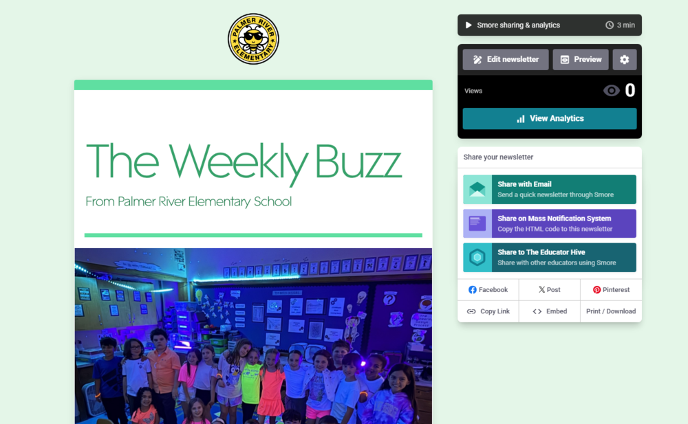 The Weekly Buzz from Palmer River Elementary School