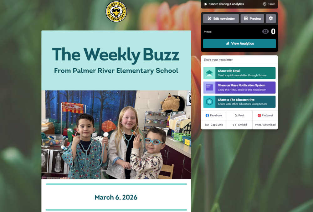 The  Weekly Buzz from Palmer River Elementary School