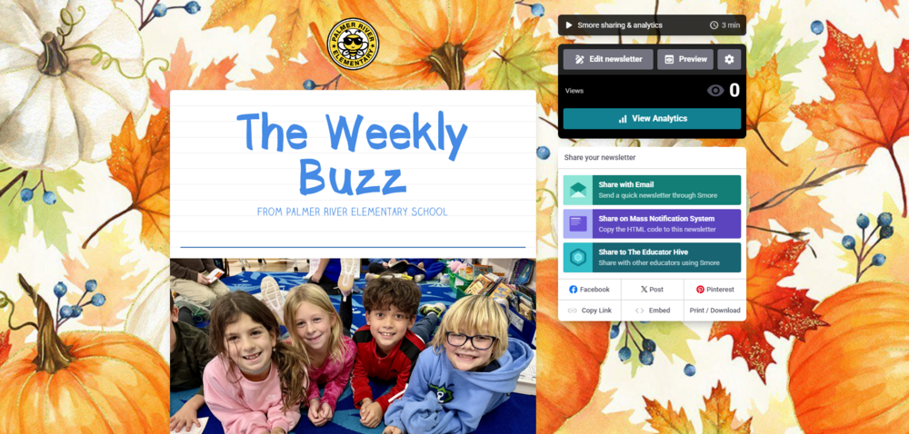 The Weekly Buzz from Palmer River Elementary School