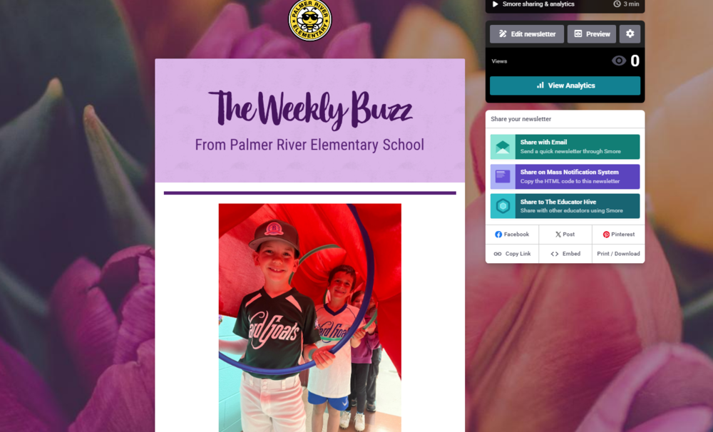 The  Weekly Buzz from Palmer River Elementary School