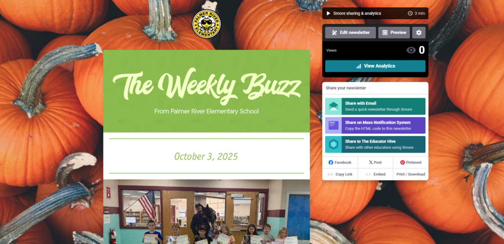 The Weekly Buzz from Palmer River Elementary School