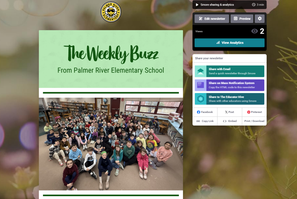 The Weekly Buzz from Palmer River Elementary School