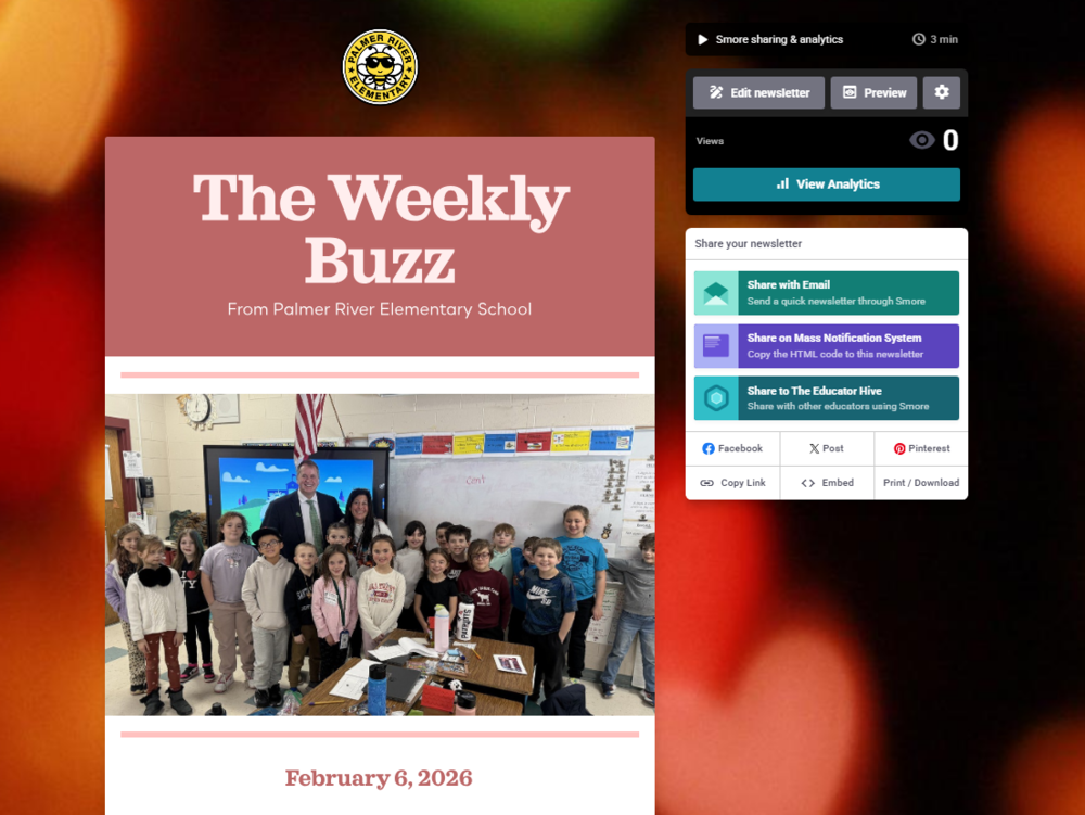 The  Weekly Buzz from Palmer River Elementary School