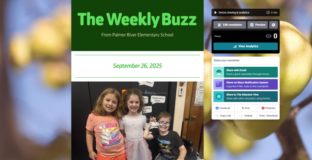 The Weekly Buzz from Palmer River Elementary School