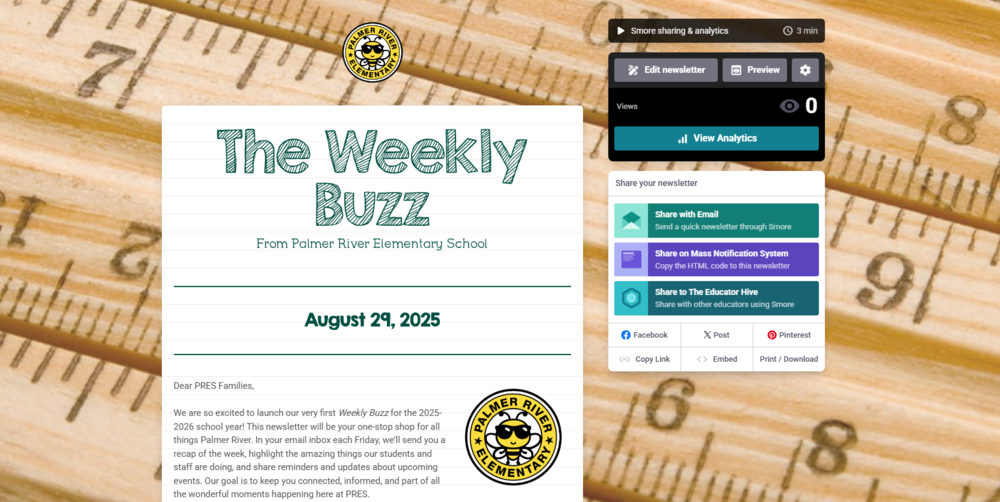 The Weekly Buzz from Palmer River Elementary School