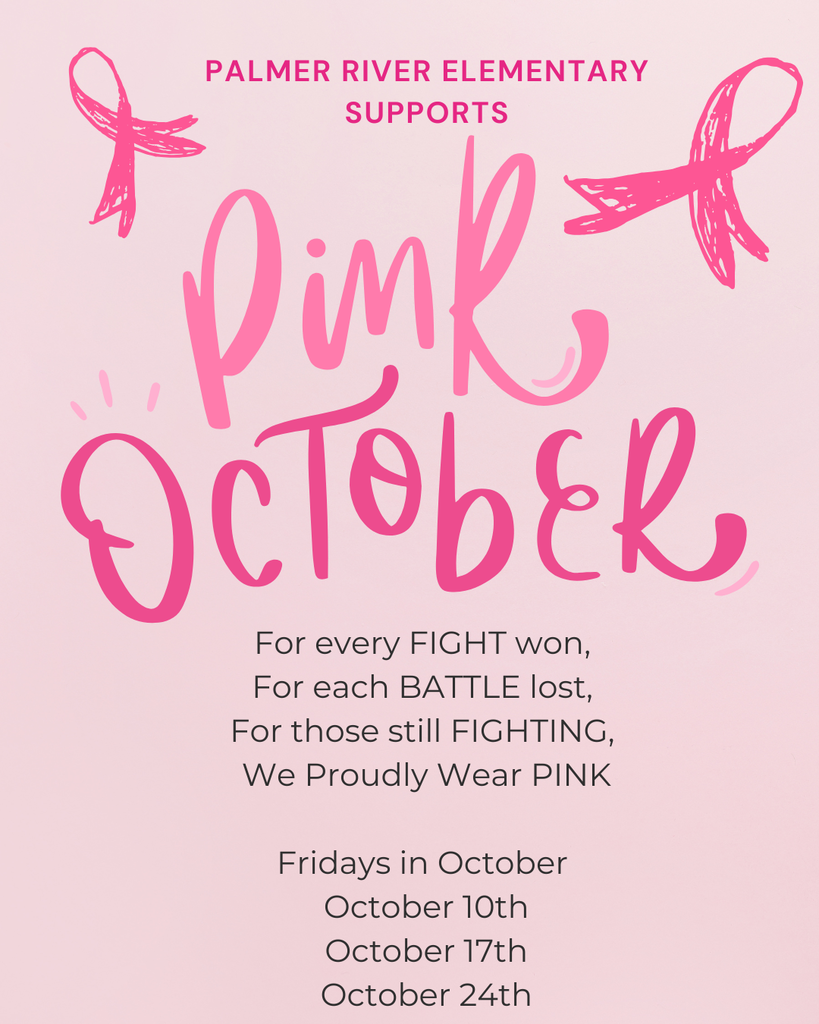 Palmer River Elementary Supports Breast Cancer Awareness Month