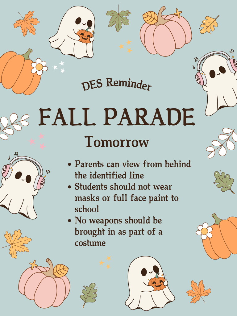 Parade reminder