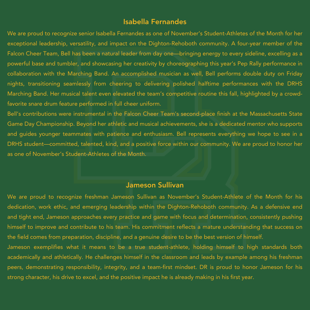 Student athletes description