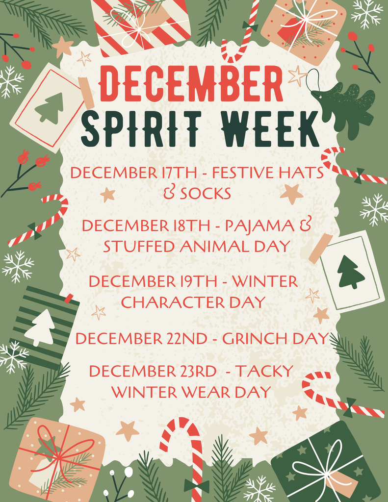 December Spirit Days 