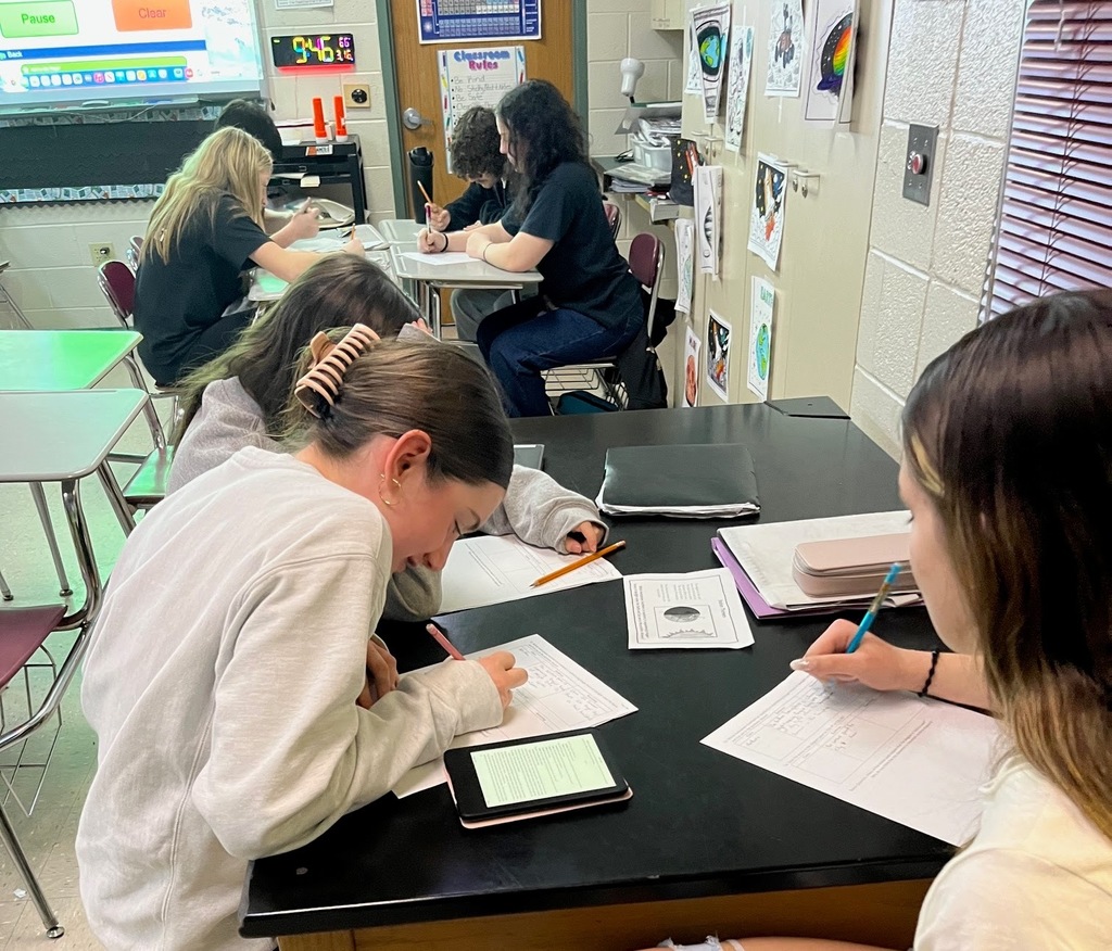 Students doing group work