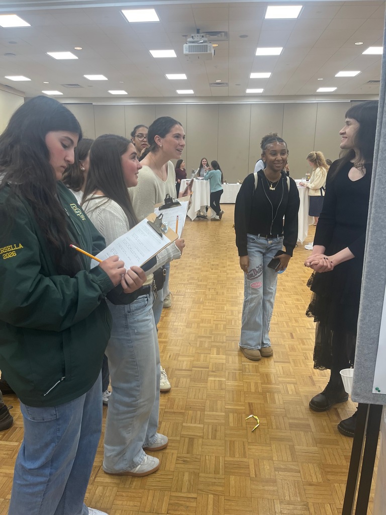 students at a conference