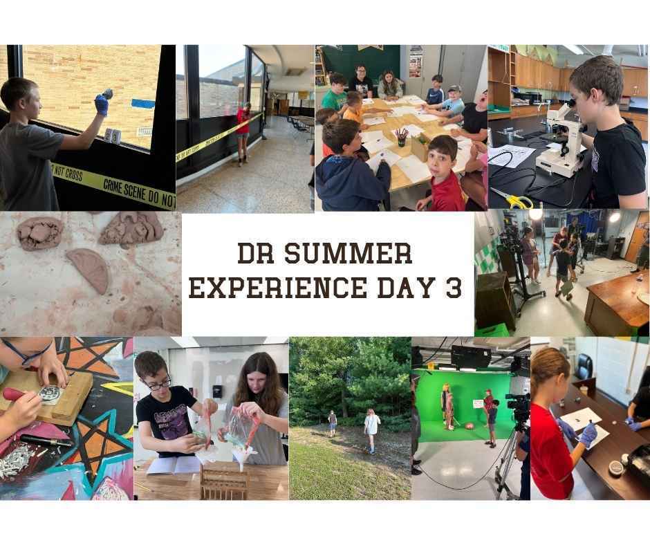 DR Summer Experience Day 3 - Showing students participating in their camp activities