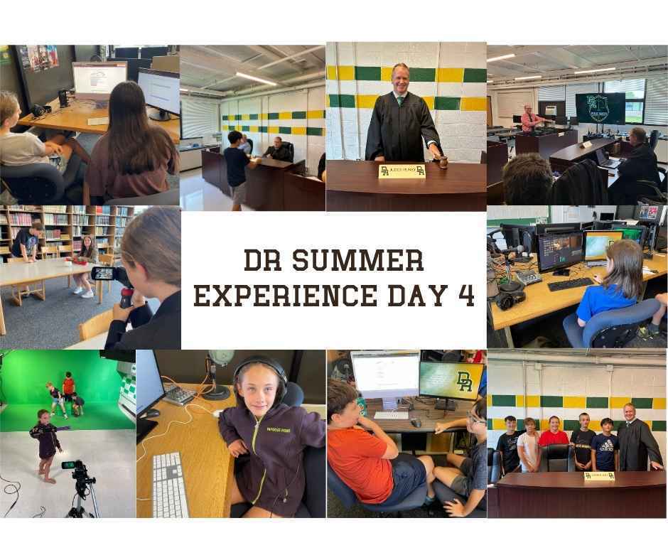 DR Summer Experience Day 4 - Showing students participating in their camp activities