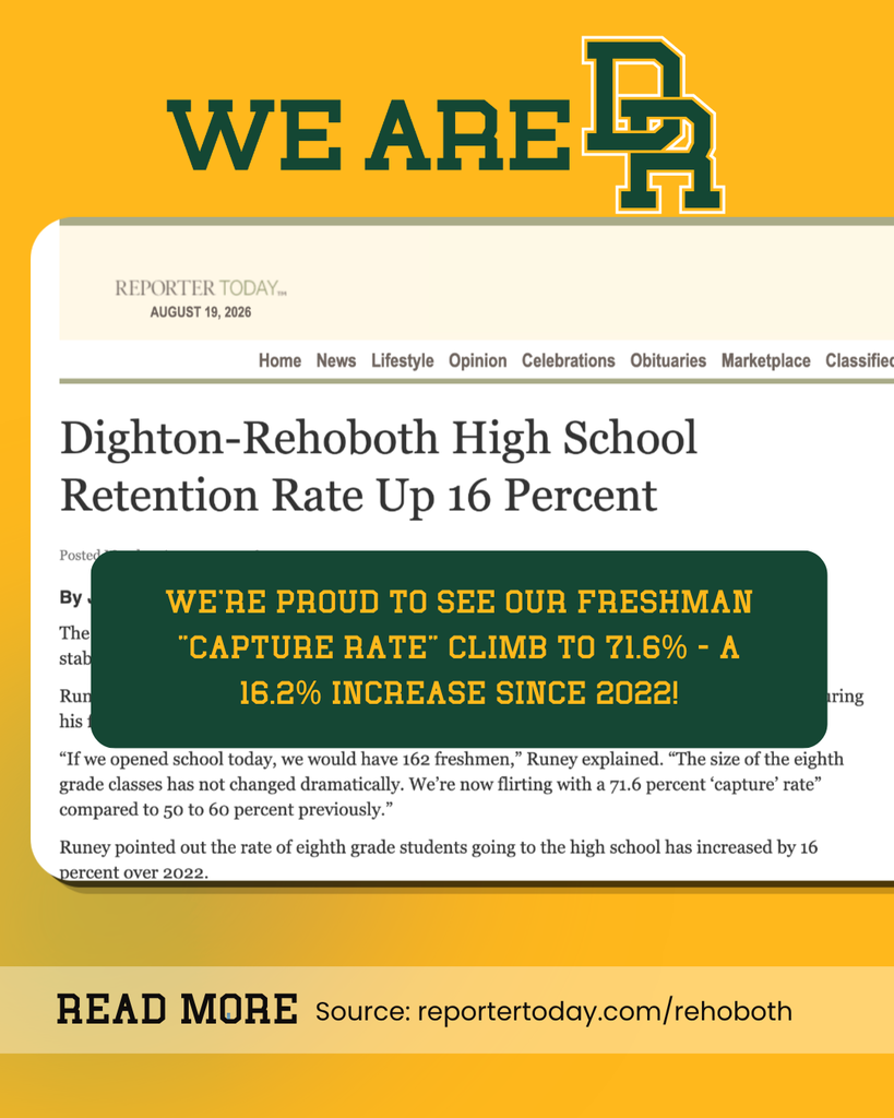 More students are choosing to make DRRHS their high school home — with our freshman “capture rate” now at 71.6%, up 16% since 2022.