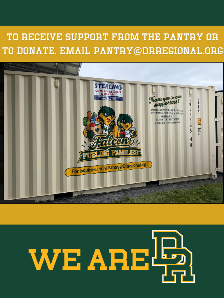 to receive support from the pantry or to donate, email pantry@drregional.org