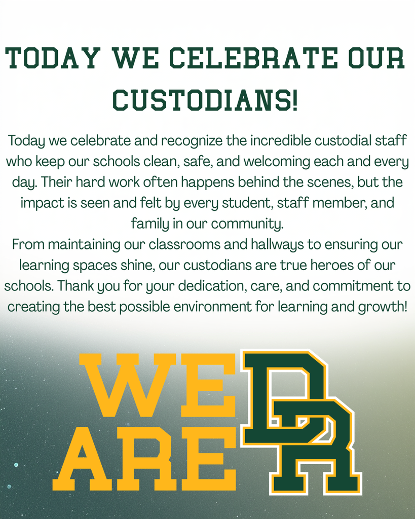 Today we celebrate our custodians and thank them for all they do!