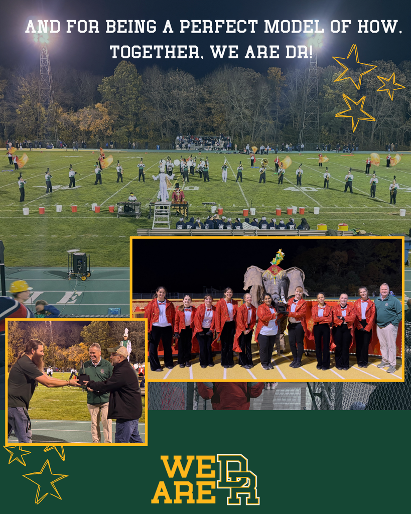 Collage of photos from the football performance