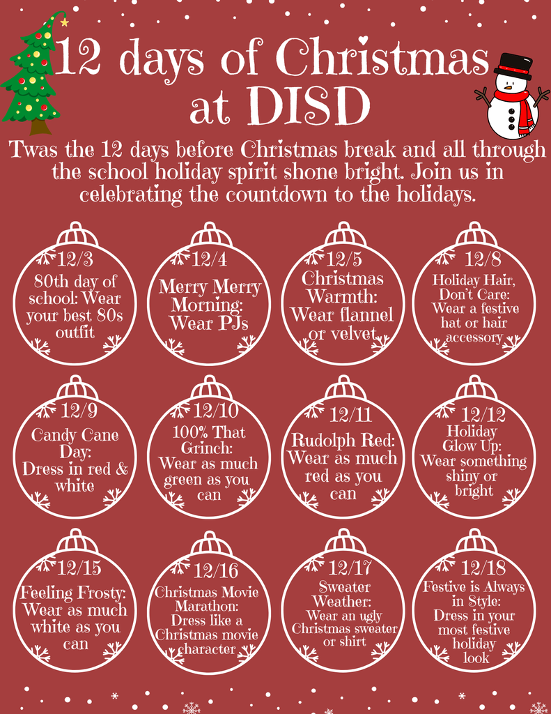 12 days of Christmas