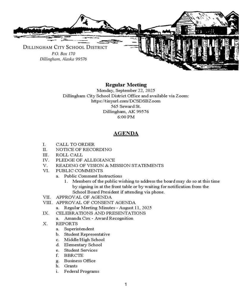 agenda