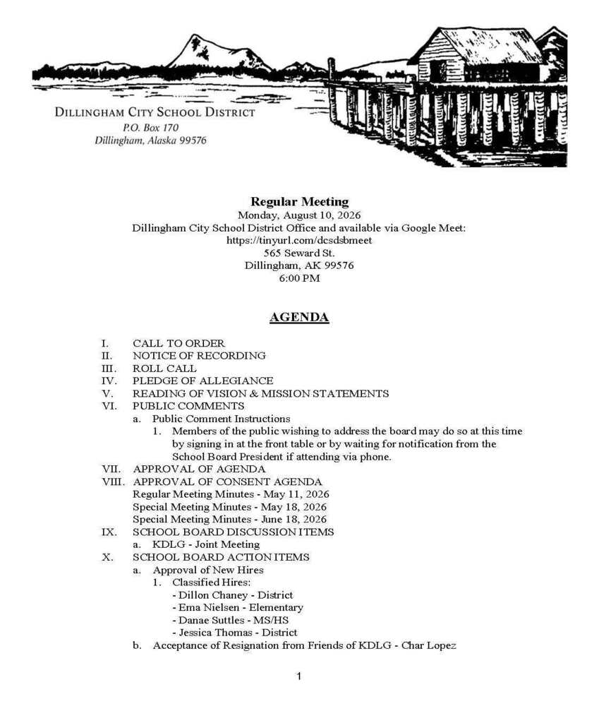 Agenda