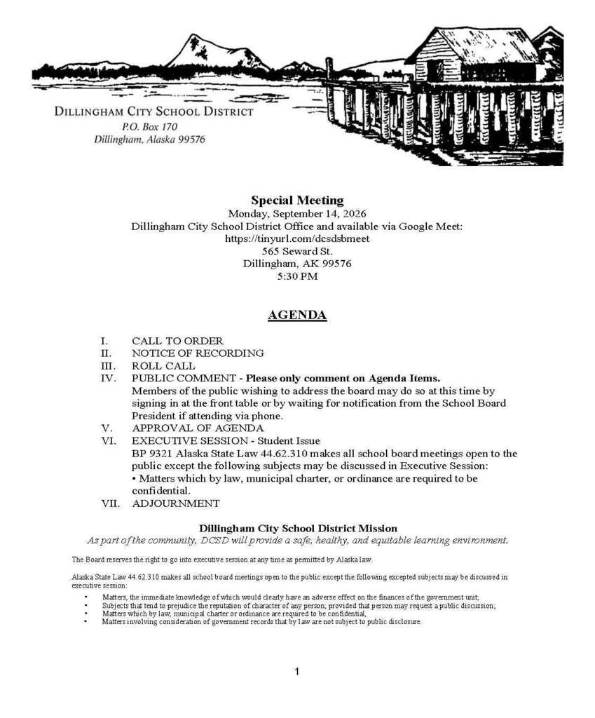 agenda