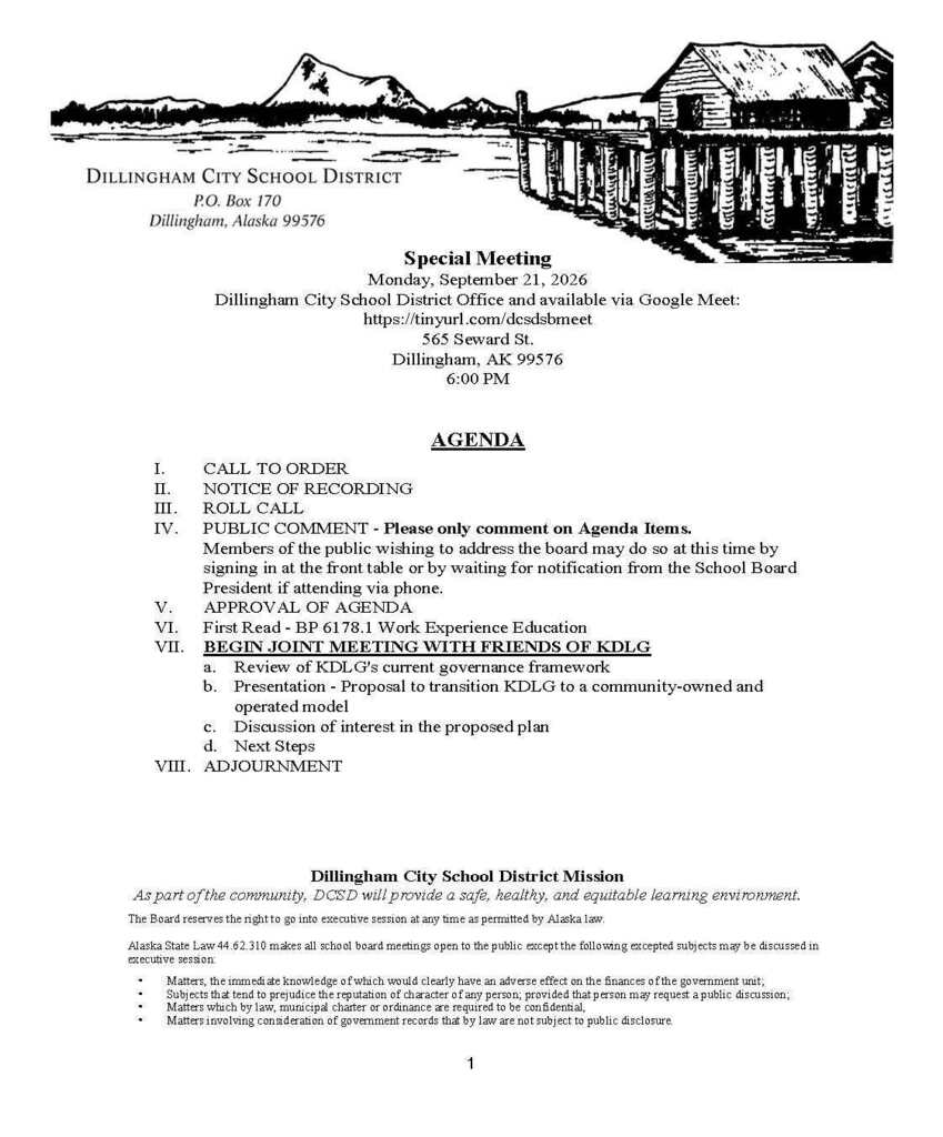 agenda