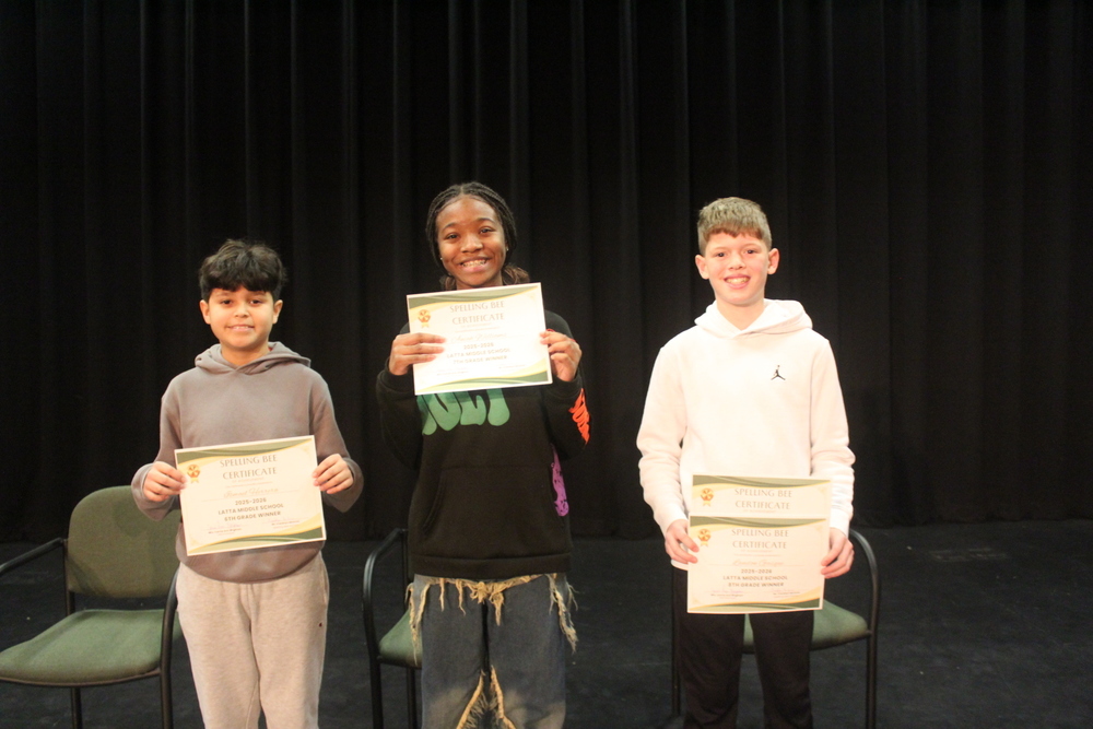Grade level spelling bee winners