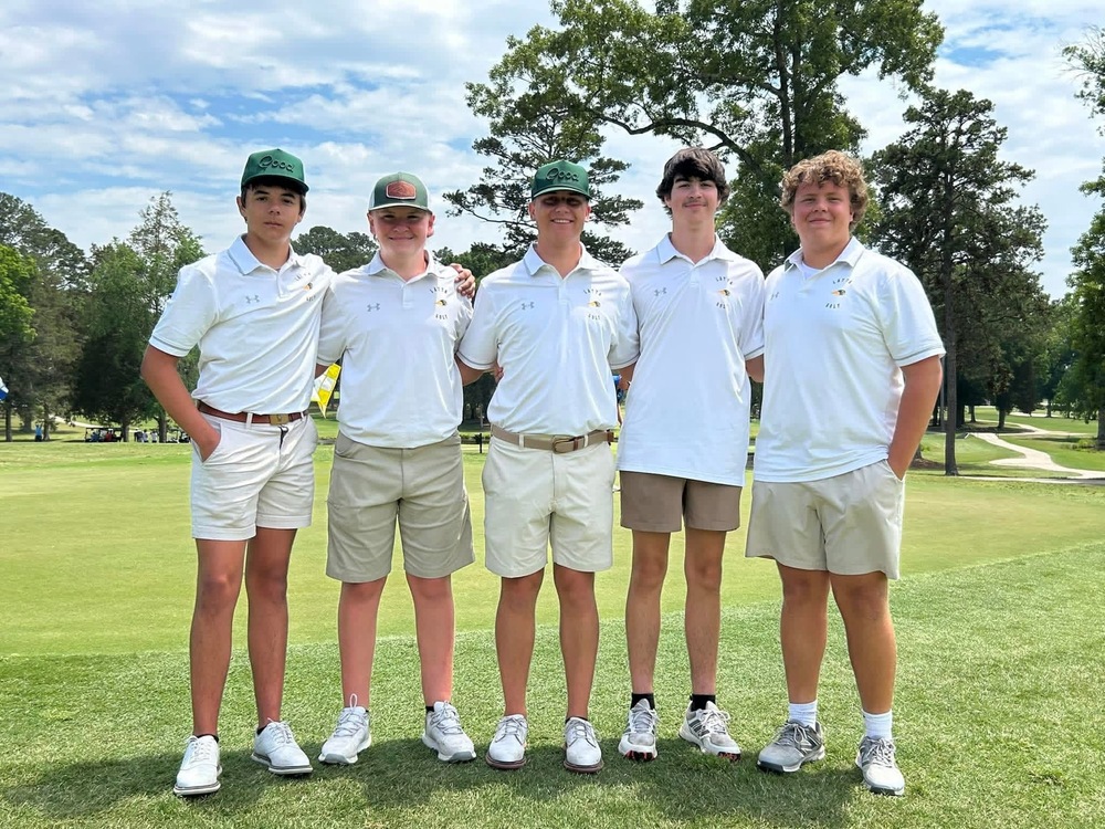 Golf Team at state: Carter Ivey, Carson Dailey, Heath Mew, Gunnar Collins, & Trenton Watson