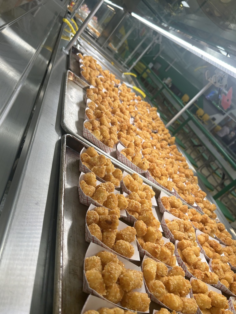 Tater tots for the Tachos at lunch today