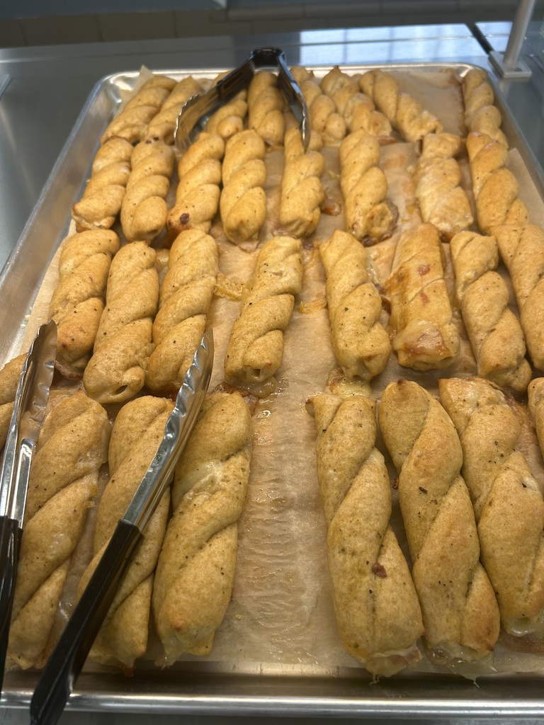 Garlic bread twist to go with the Tachos at lunch today