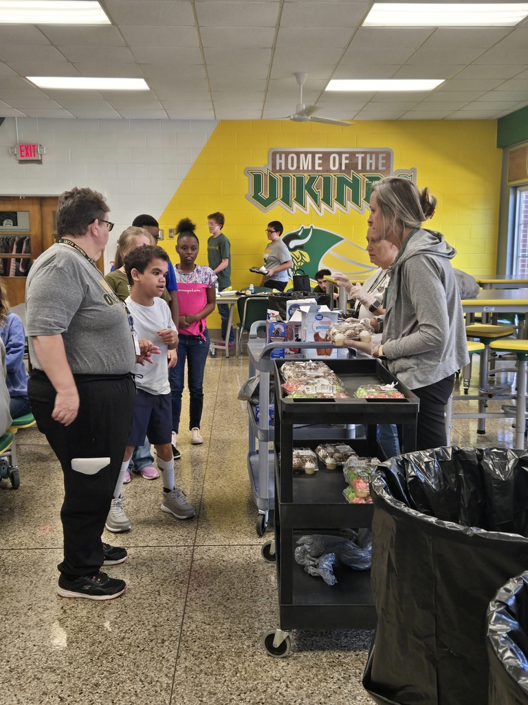 Students receive treat for attendance. 