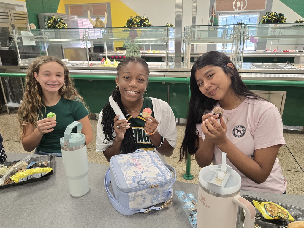 Students receive treat for attendance. 
