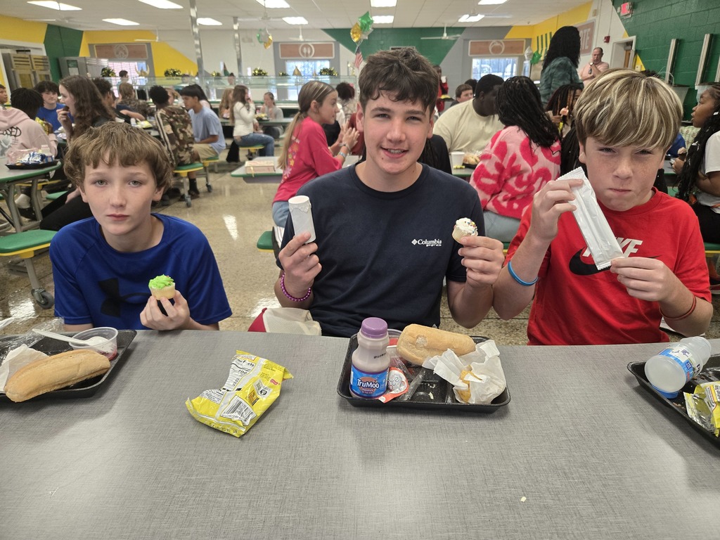 Students receive treat for attendance. 