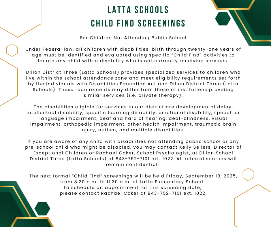 Child Find Announcement
