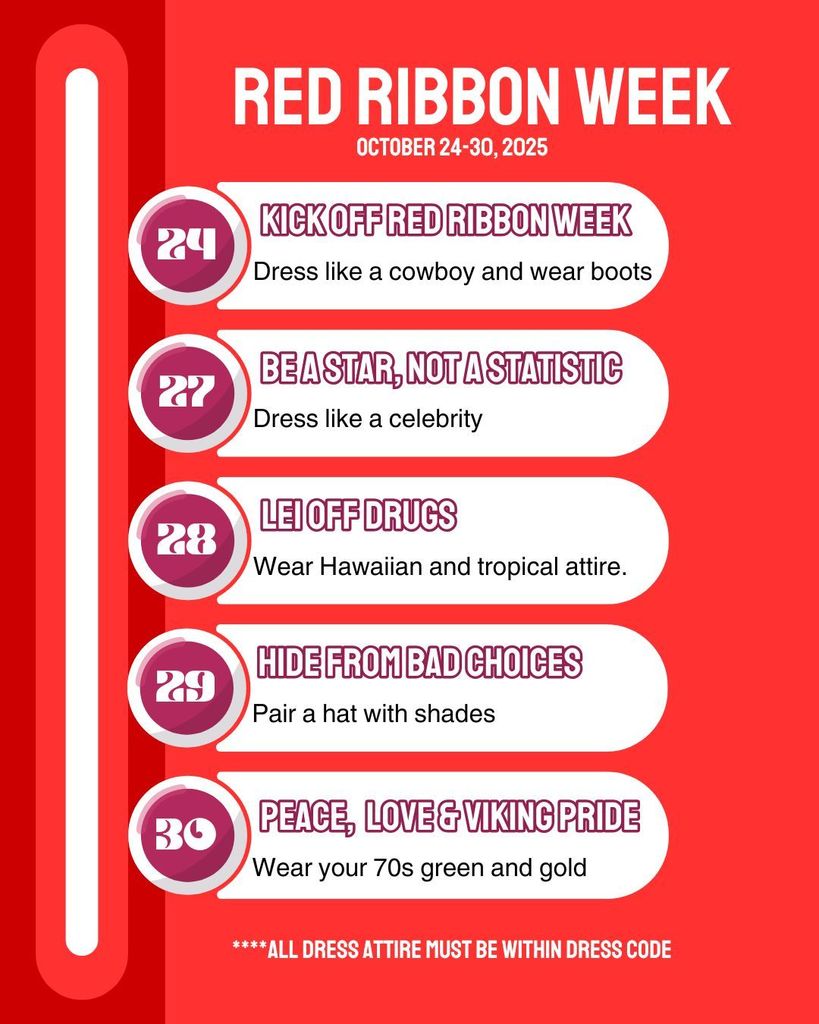 Red Ribbon Week Spirit Days