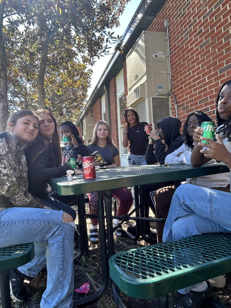 Students enjoying extra break and treats