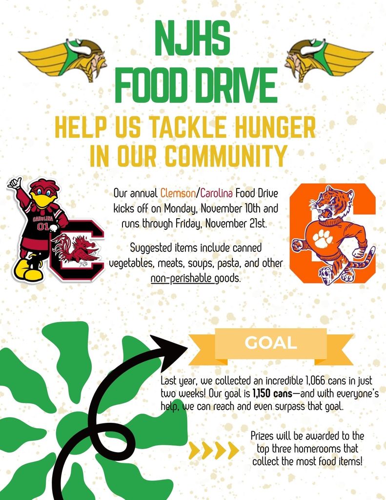 NJHS Food Drive Flyer