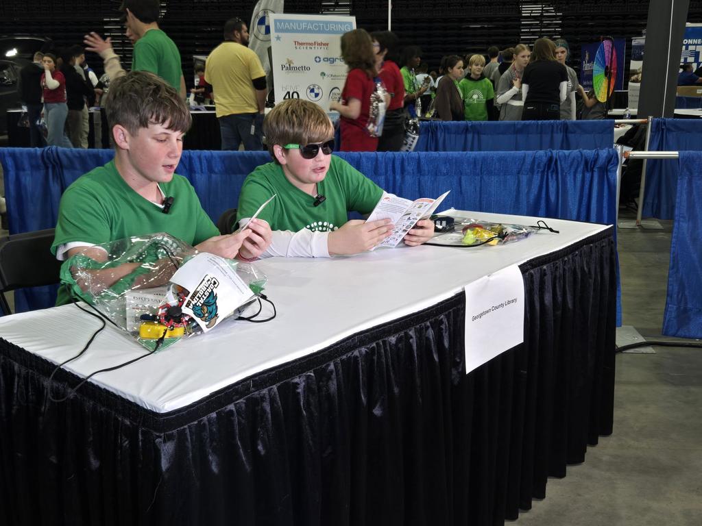 Students practiced media skills through a Podcast simulation at P2P.