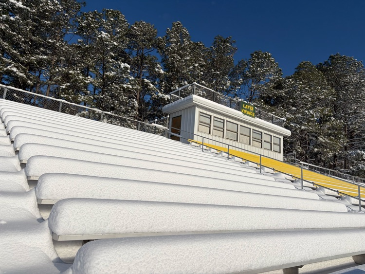Latta football stadium - snow picture 