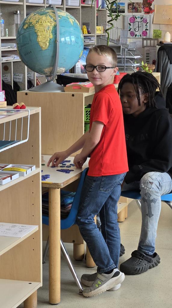 LMS ProTeam students assist in LES classrooms.