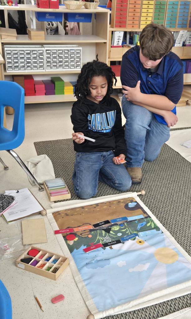 LMS ProTeam students assist in LES classrooms.