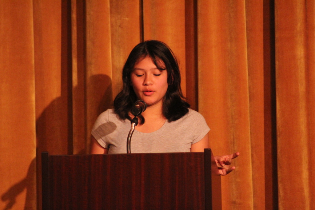 Students participate in the Viking Poetry Slam!