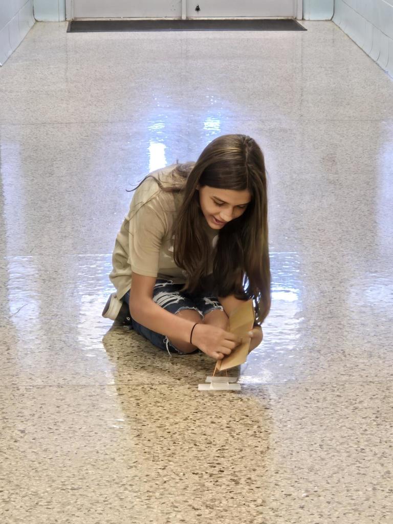 Design and Modeling students test their skimmers.