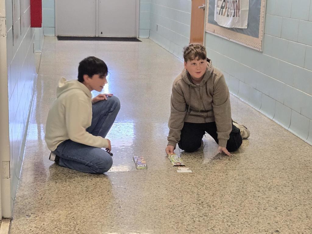 Design and Modeling students test their skimmers.