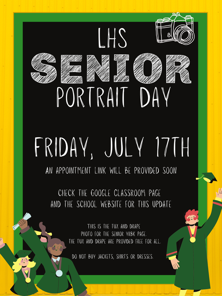 LHS Senior Portrait Day Flyer 2026