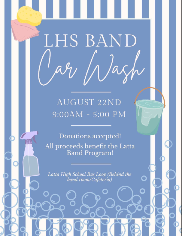 Band Car Wash Flyer