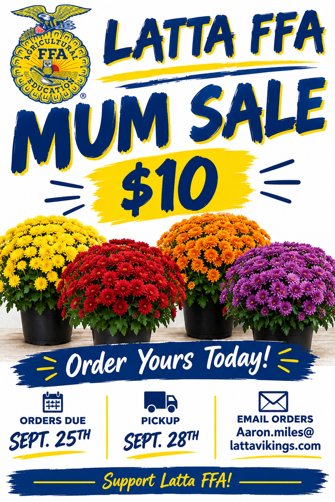Latta FFA mum sale flyer