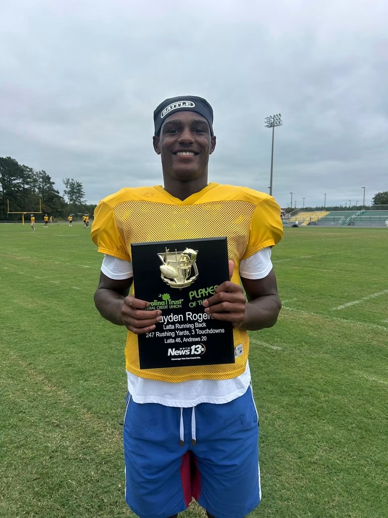 Kayden Rogers--WBTW News 13 Blitz Player of the Week