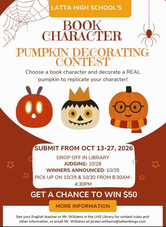 LHS Pumpkin Decorating Contest Flyer 2026