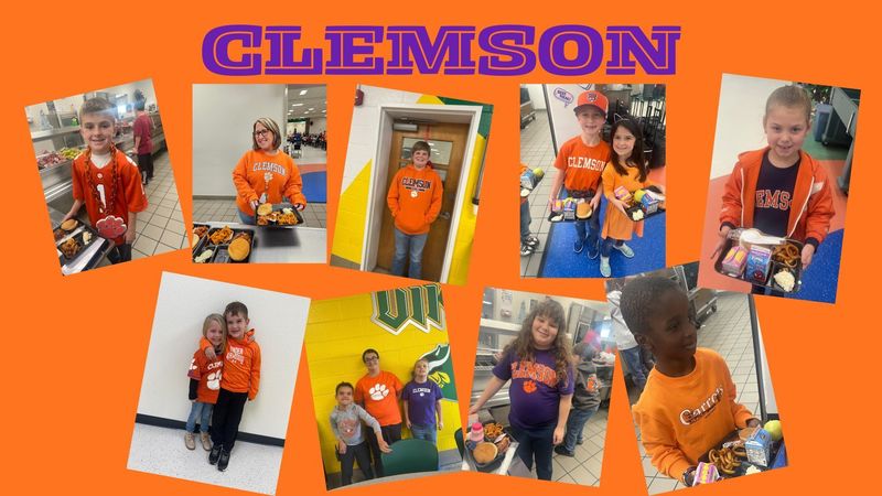 Students and staff participating in Big Thursday Clemson